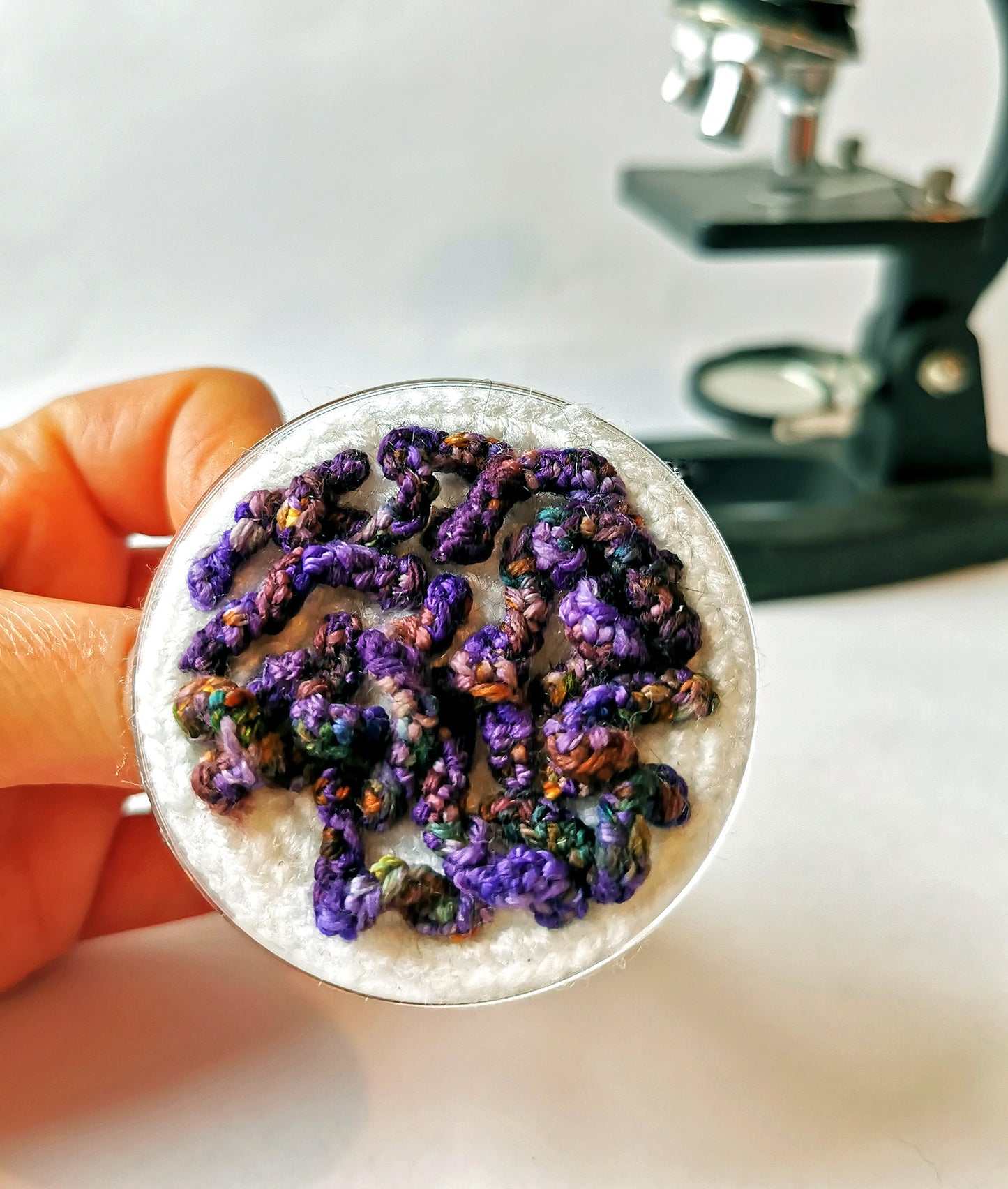 Petri Dish Brooch- Syphilis