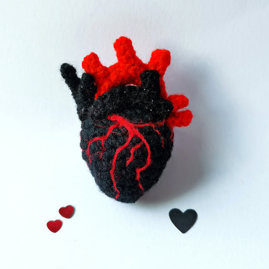 Anatomical Heart Brooch- Lust