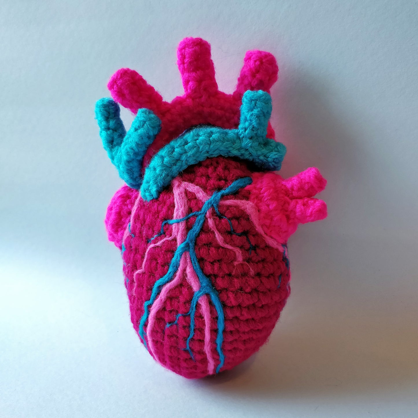 Anatomical Medium Heart- Hot Pinks