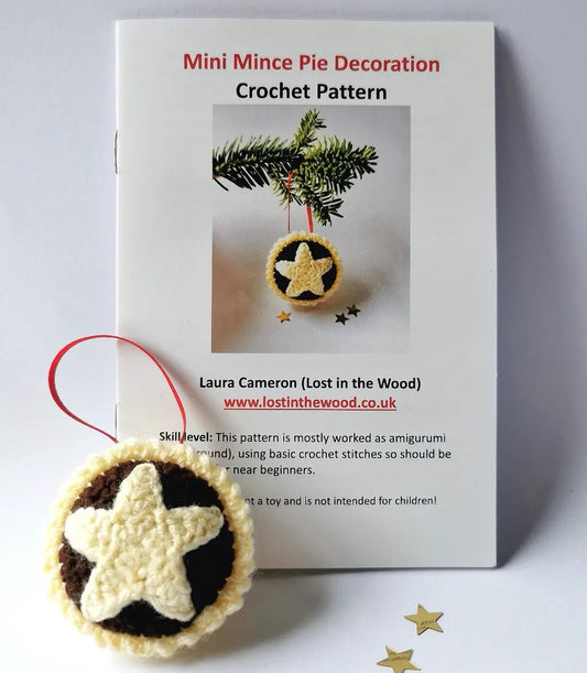 Mini Mince Pie Decoration Pattern Booklet