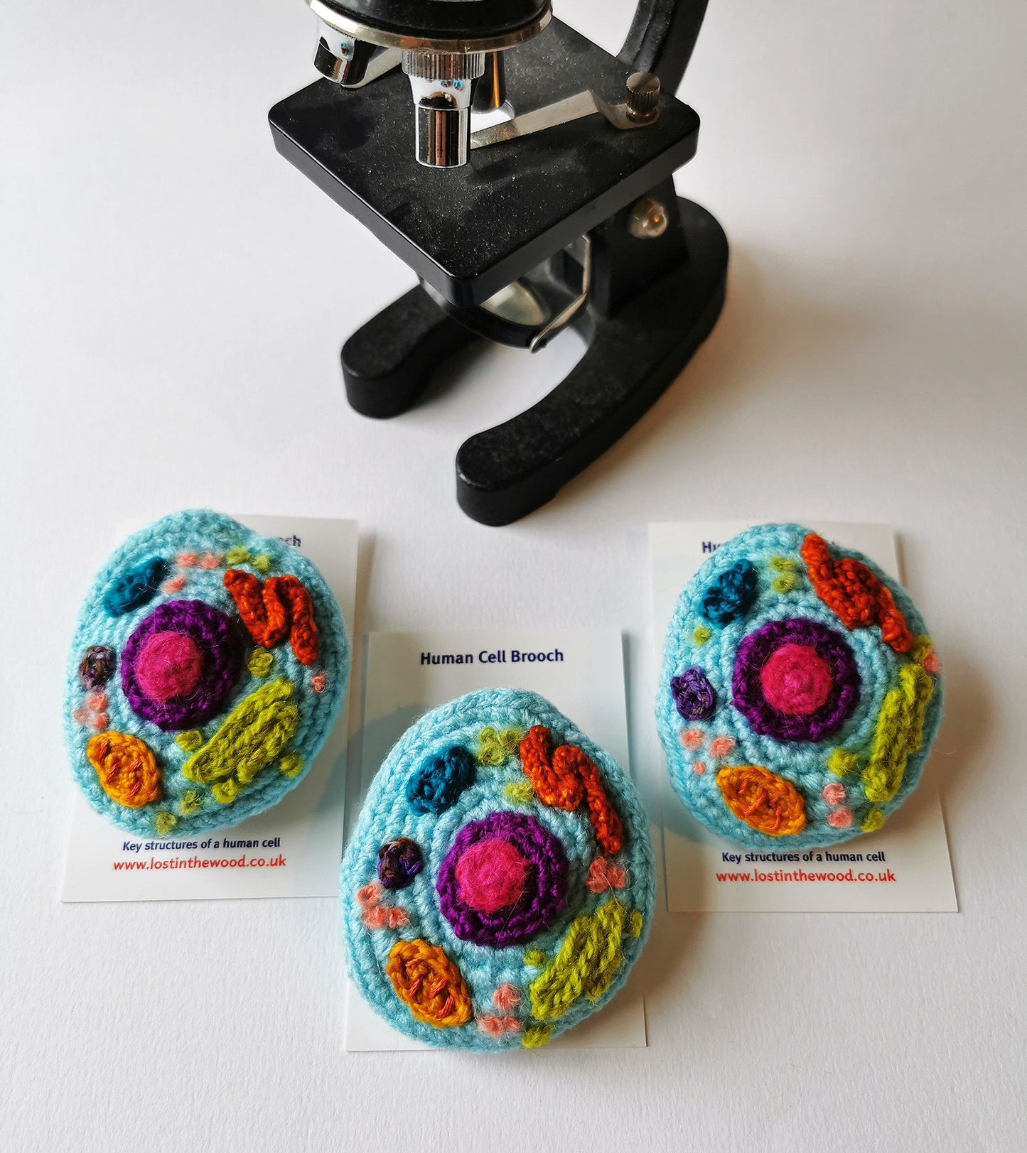 Human Cell Brooch